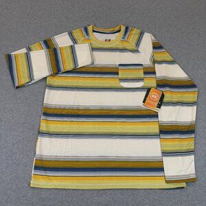 Horizon by Bass Creek Outfitters Men's Striped UPF 50+ Long Sleeve Sun Shirt L